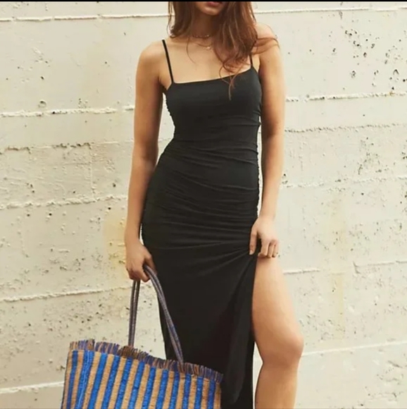 NWT Anthropologie Strappy Back Midi Dress Size M - Picture 1 of 8